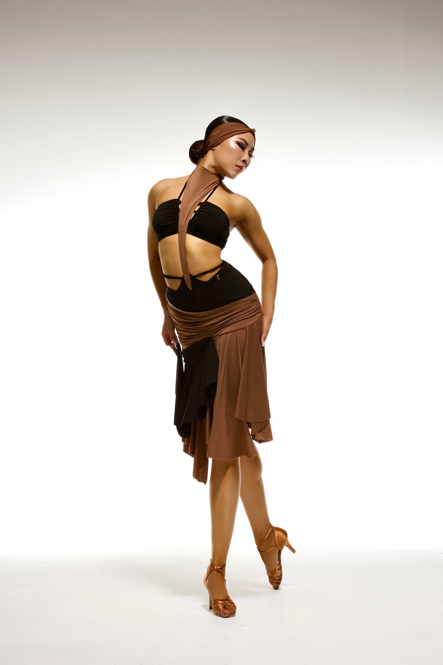 Bronze Stitching Design Skirt (Single Skirt)