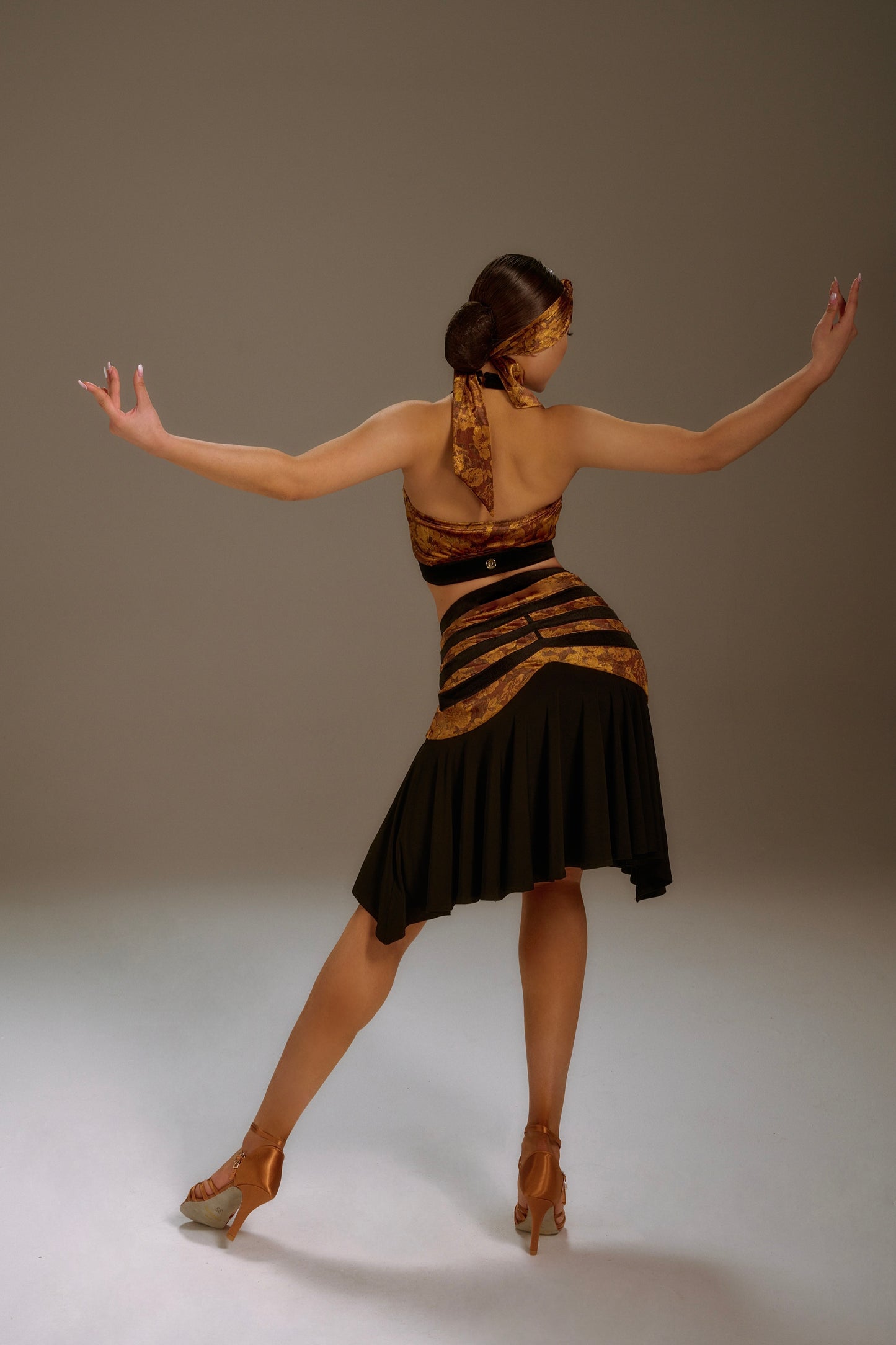 Dune-Colored Hip Skirt