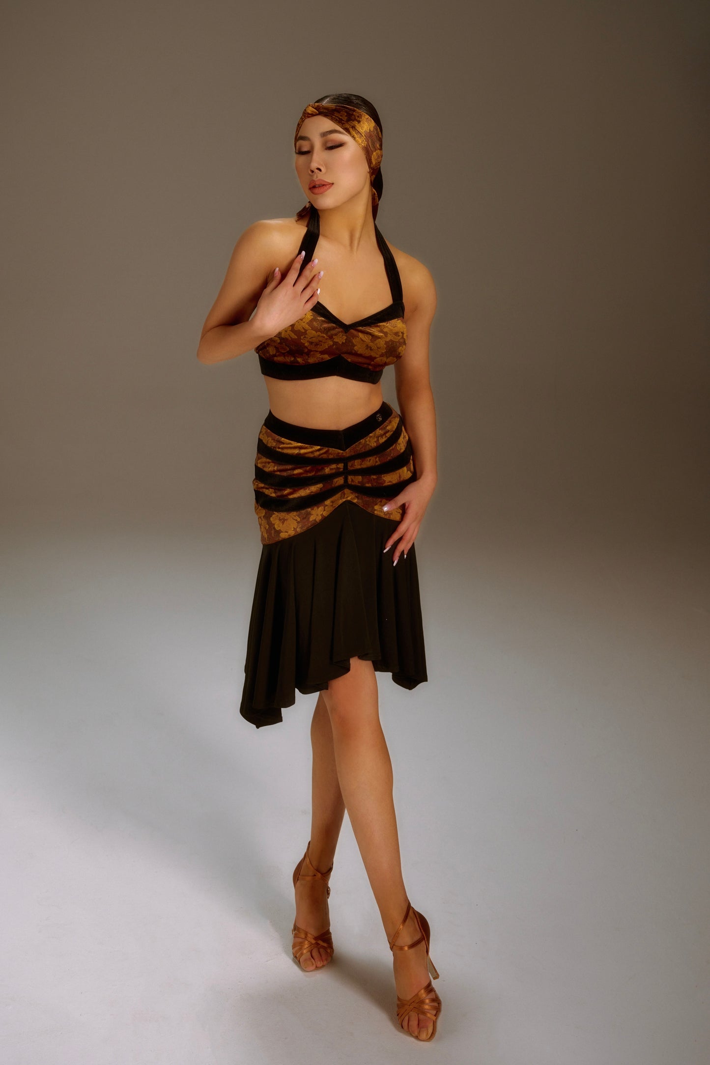 Dune-Colored Hip Skirt