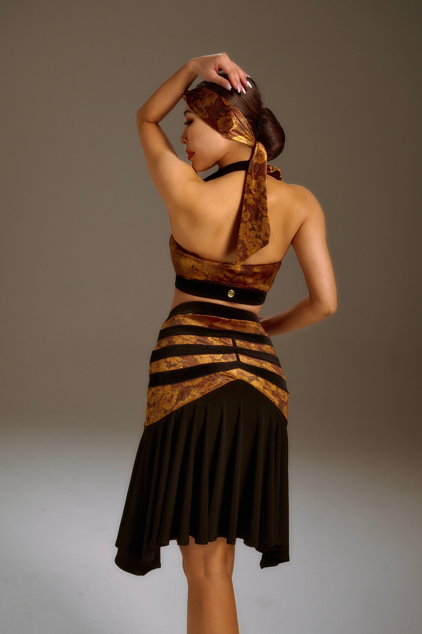 Dune-Colored Hip Skirt