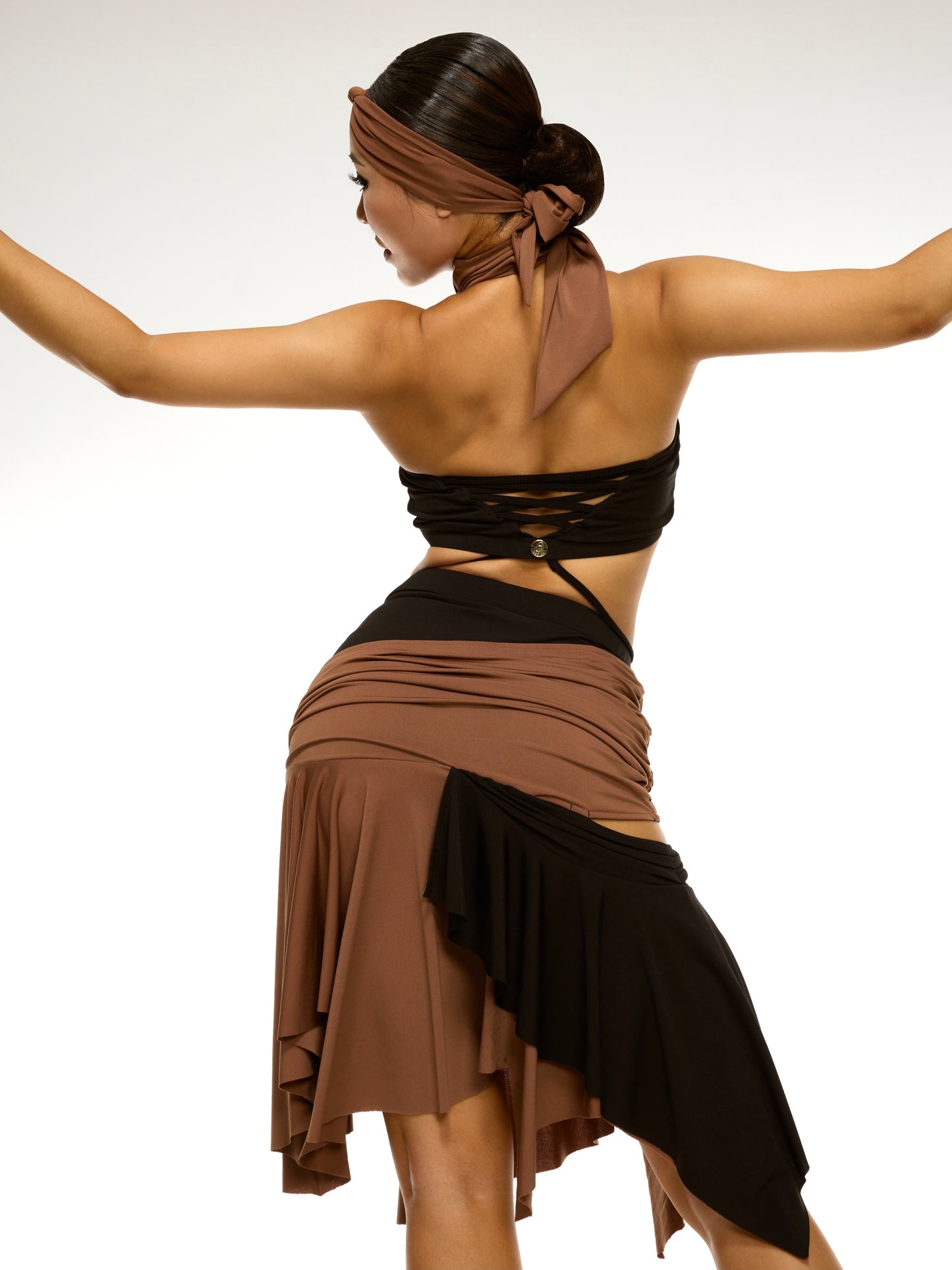 Bronze Stitching Design Skirt (Single Skirt)