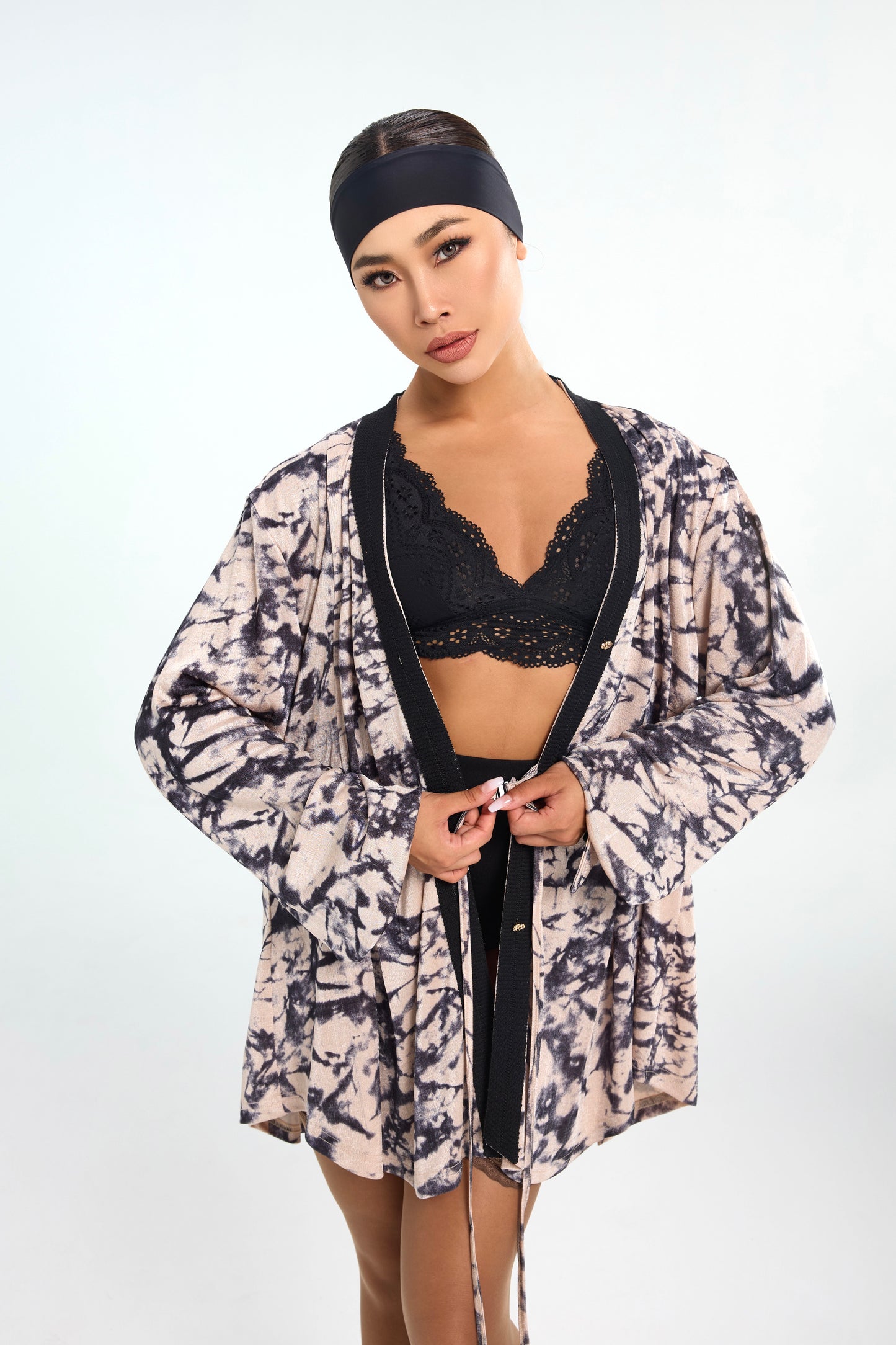 Florence Champagne Silk Cardigan