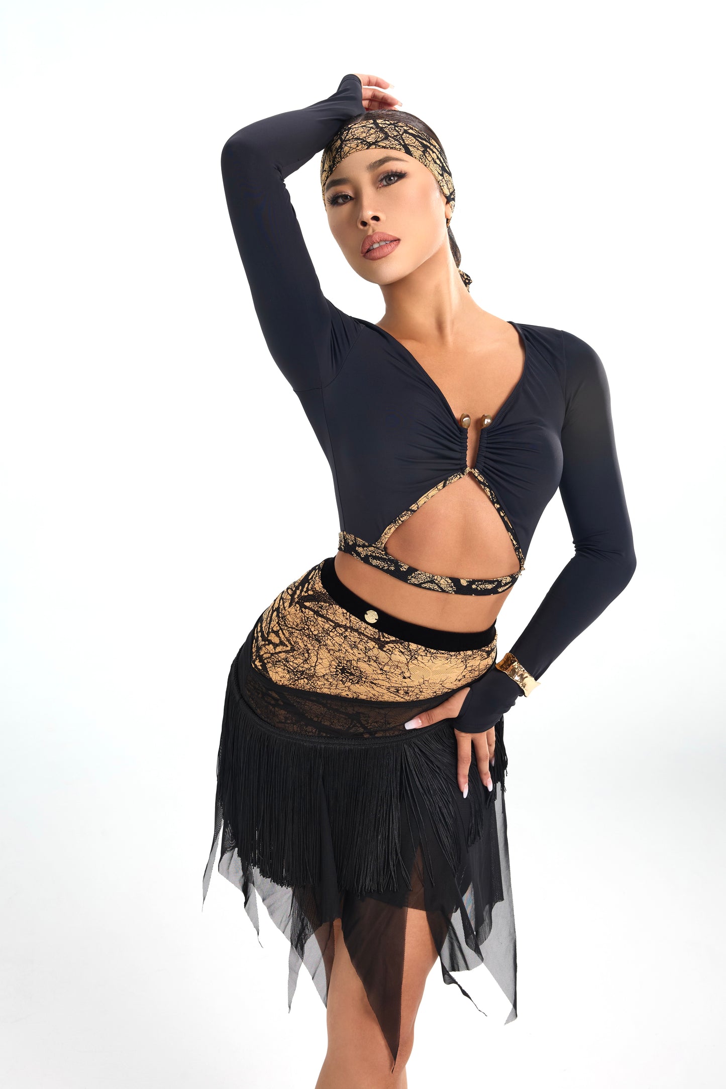 Amber Vine Design Long-Sleeved Top