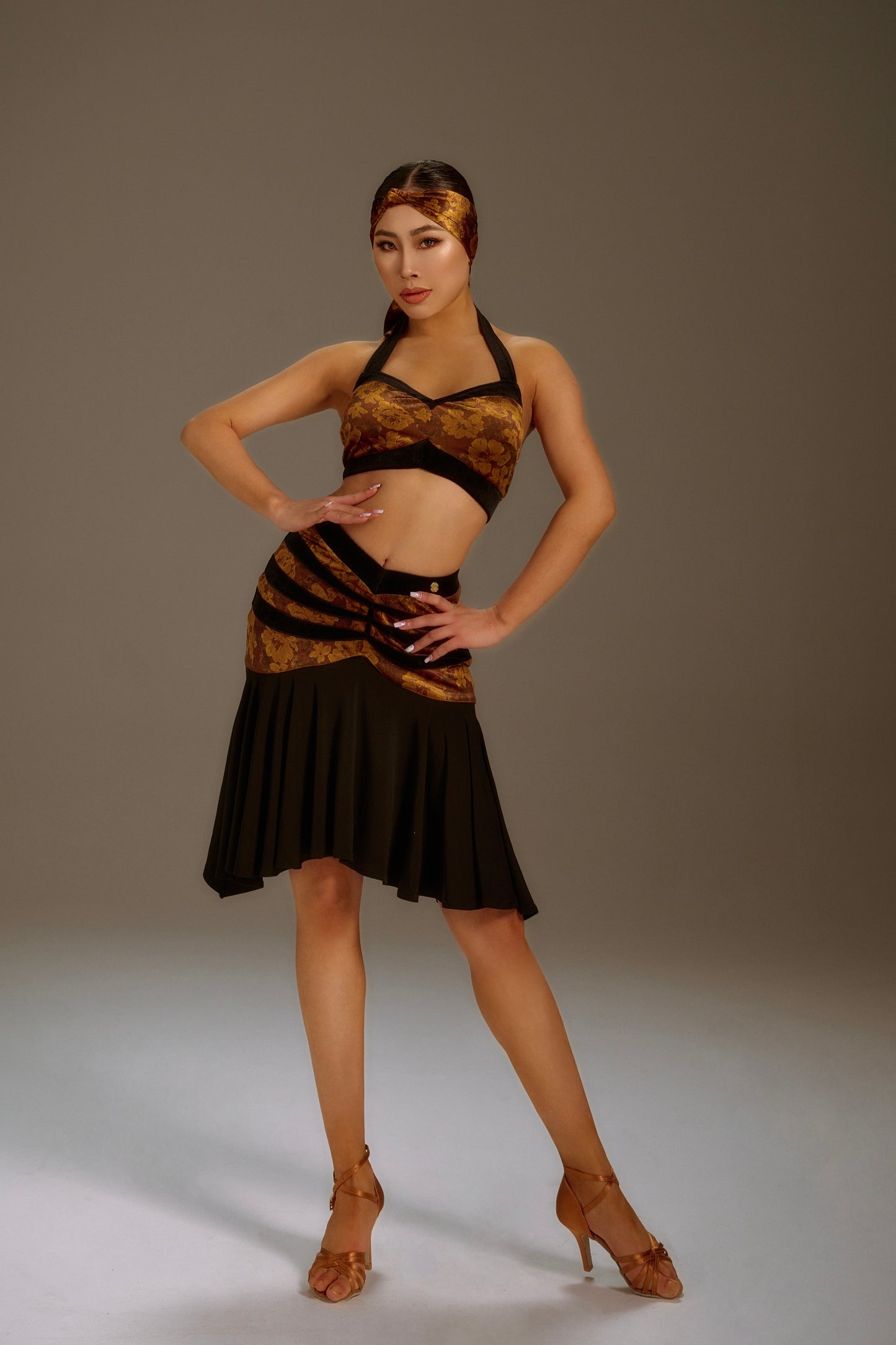 Dune-Colored Hip Skirt