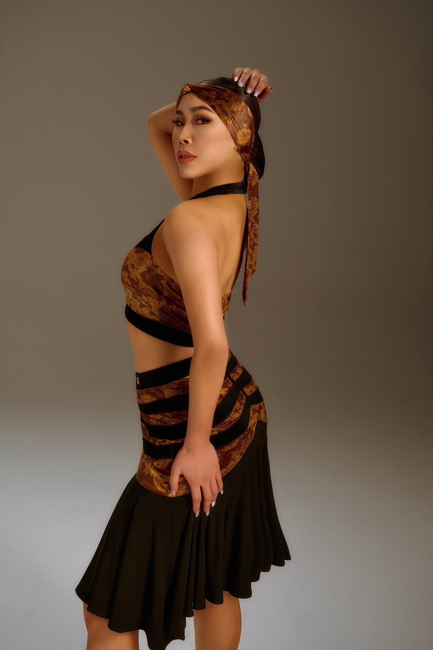 Dune-Colored Hip Skirt