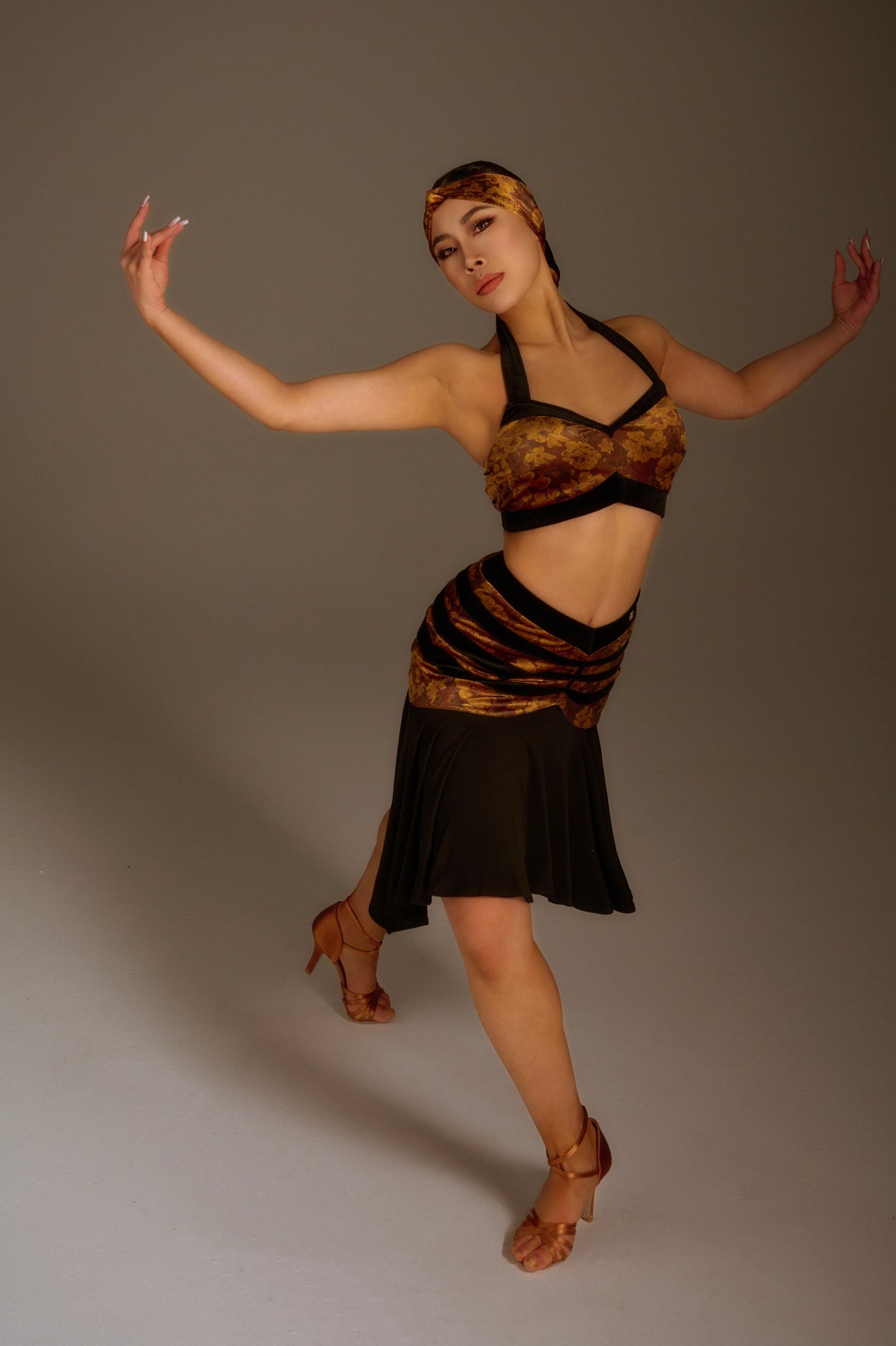 Dune-Colored Hip Skirt