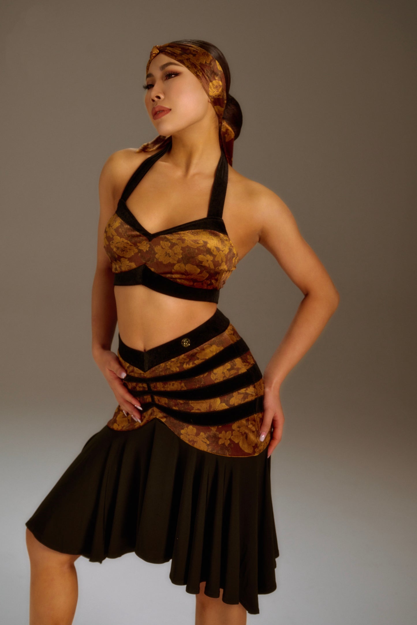 Dune-Colored Hip Skirt