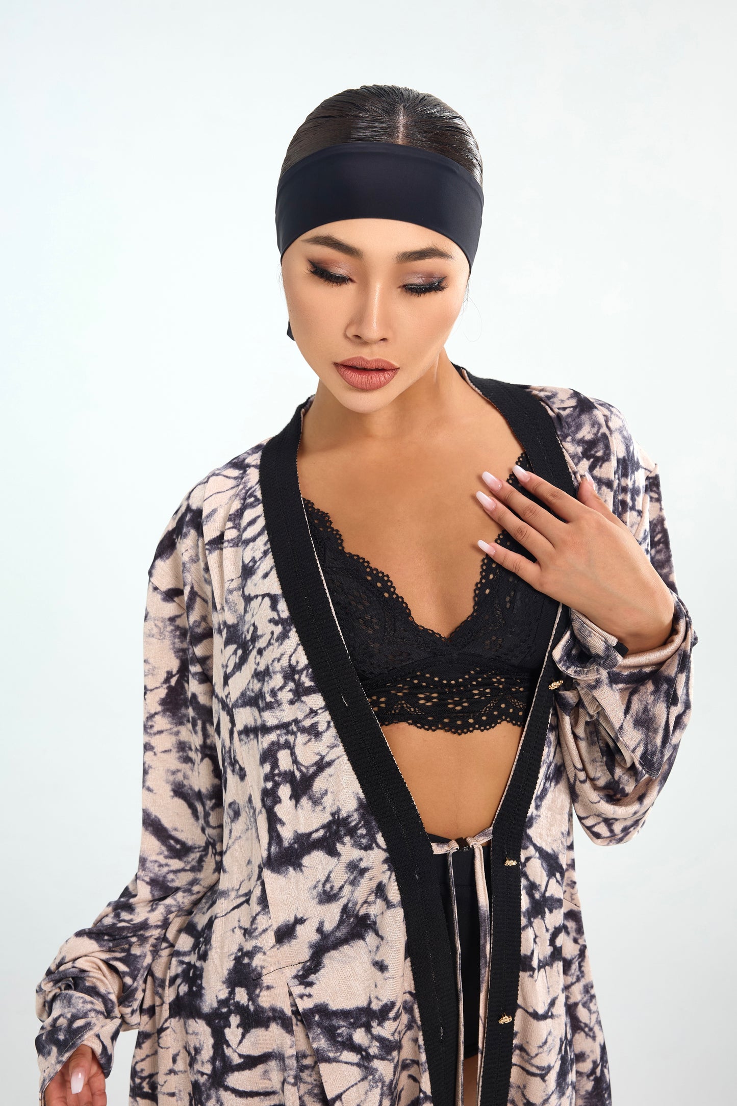 Florence Champagne Silk Cardigan
