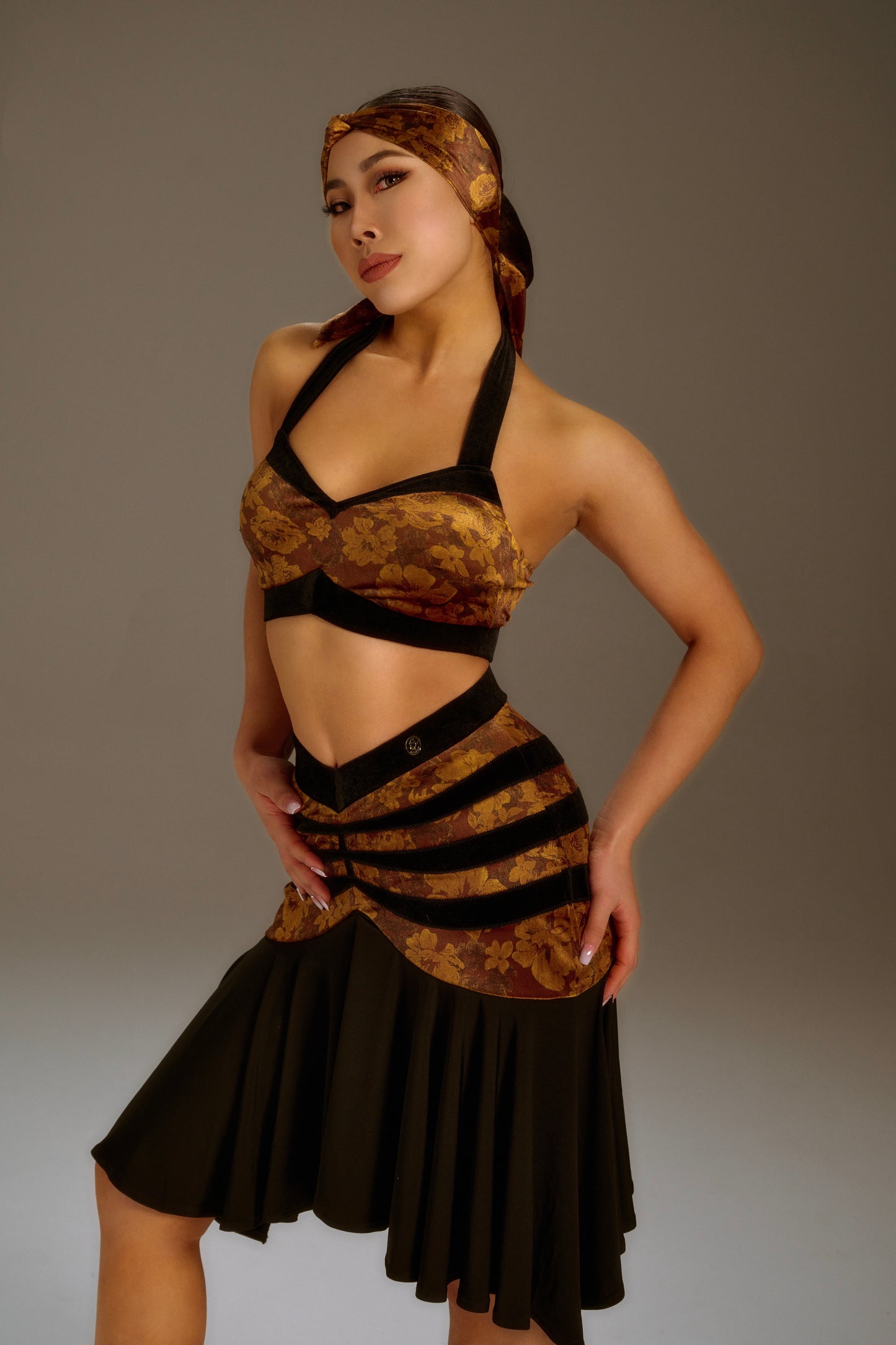 Dune-Colored Neck Top