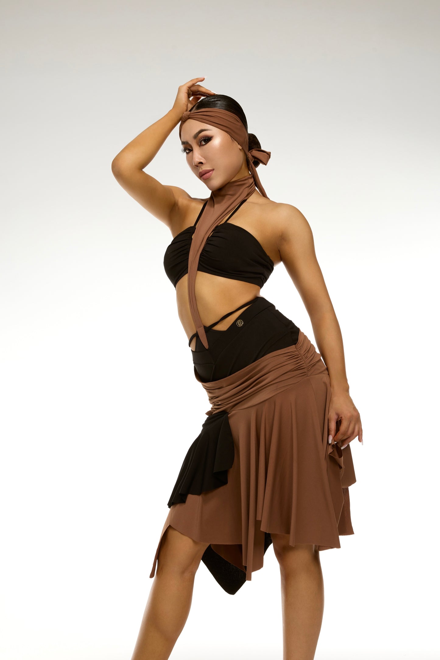 Bronze Stitching Design Skirt (Single Skirt)