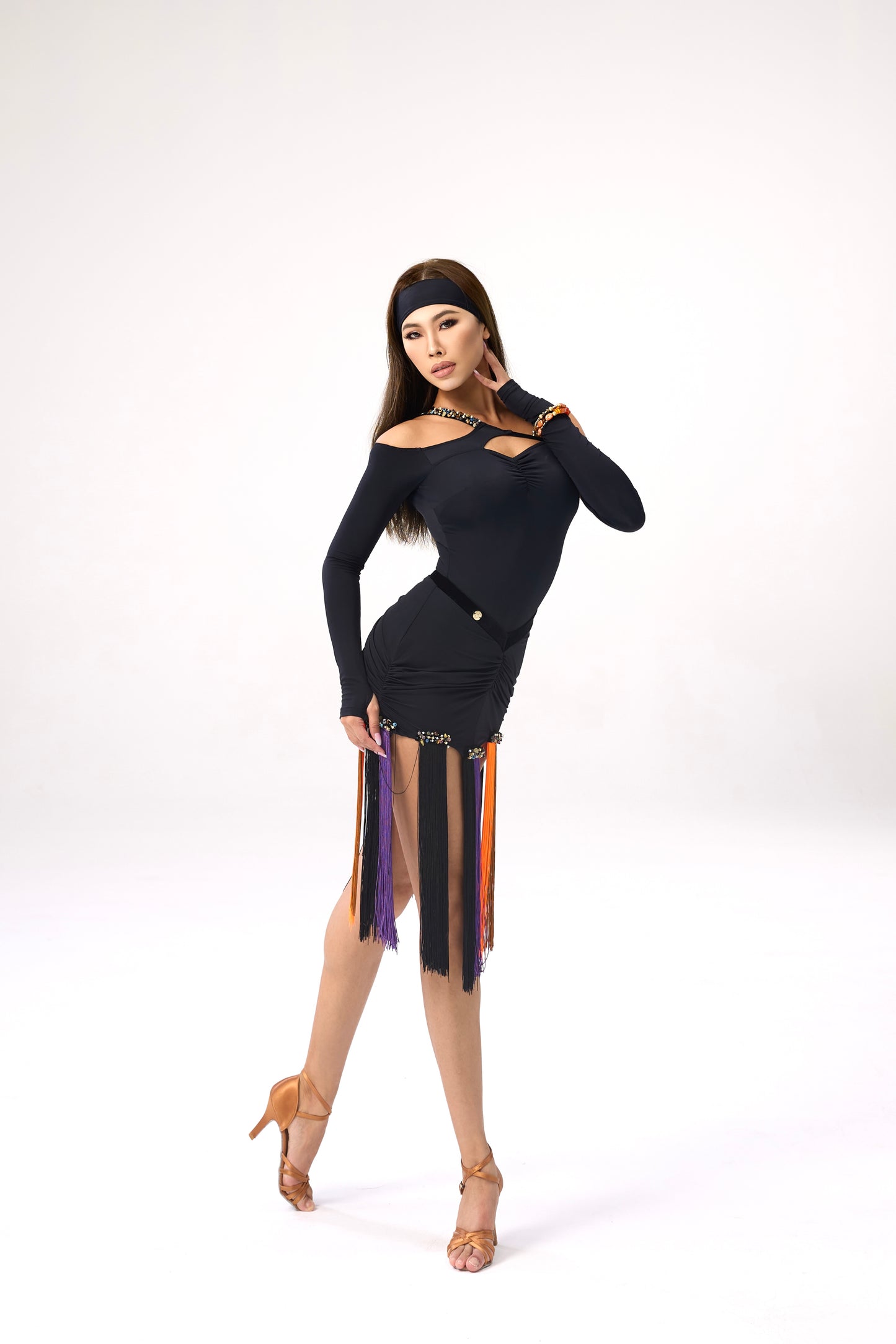 Diamond-Plated Tassel Skirt