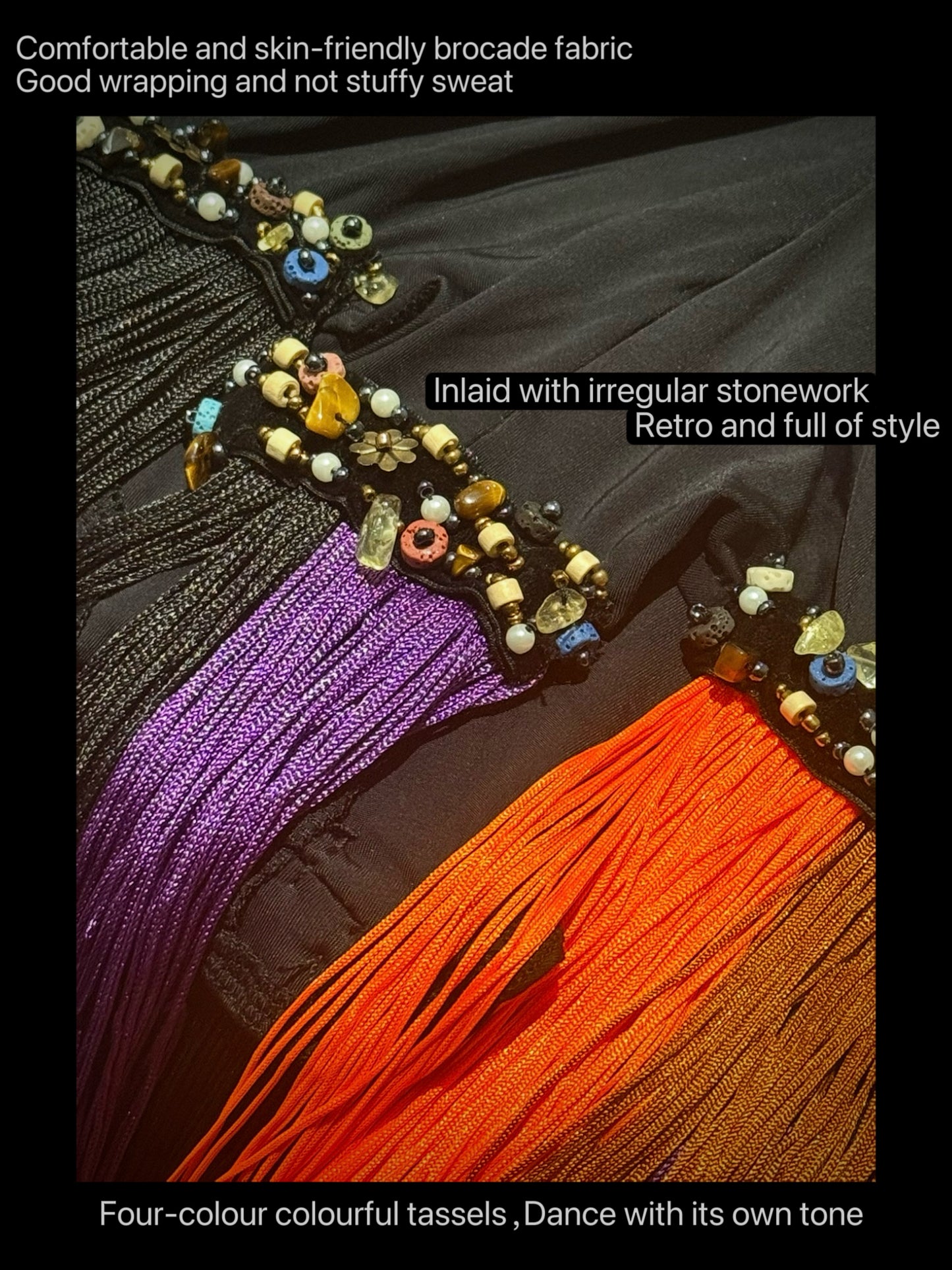 Diamond-Plated Tassel Skirt